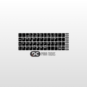 Kit de Autocolantes em PT p/ Teclado EU Internacional
