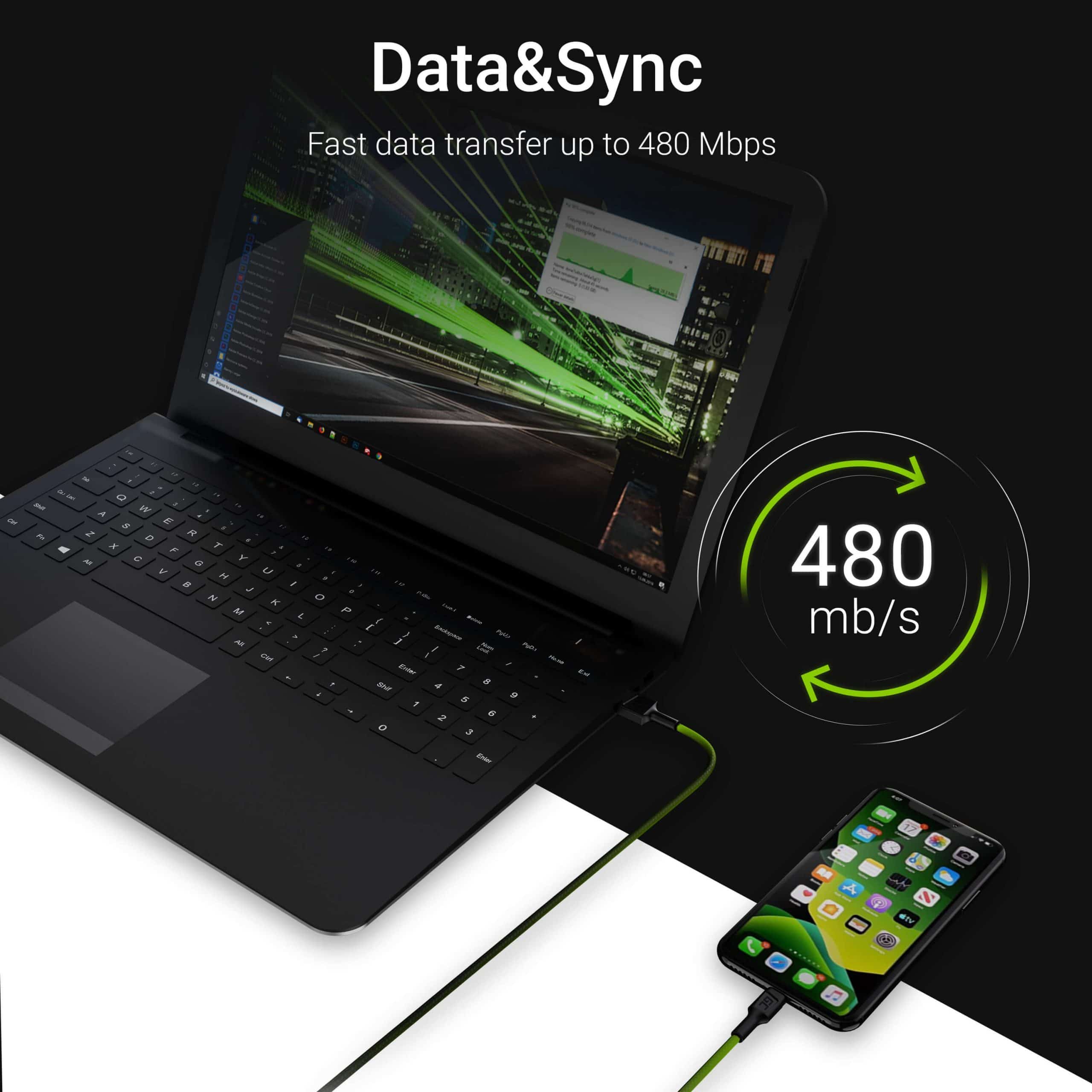 Cabo Reforçado USB -> Apple Lightning 1.20m - Image 3